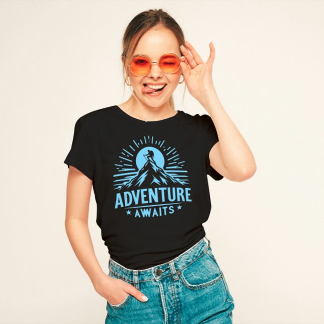 "Adventure Awaits"  T-Shirt (Creator Uploaded)