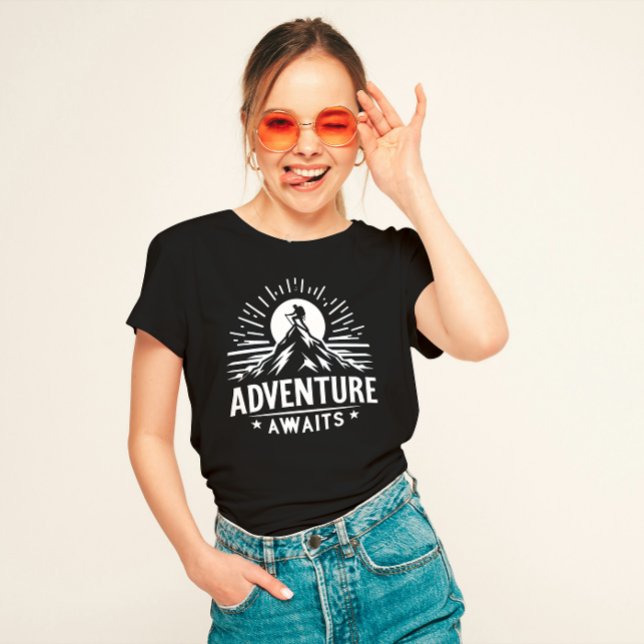 "Adventure Awaits"  T-Shirt (Creator Uploaded)