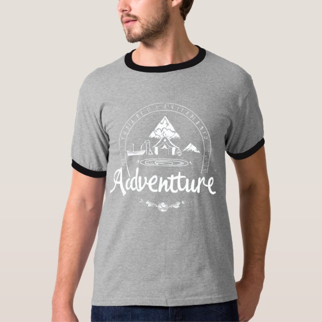 Adventure Awaits T-Shirt – Bold Front, Inspiring B (Front)