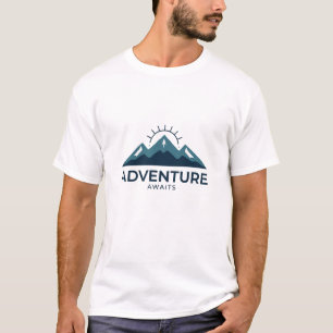 Adventure Awaits T-Shirt Mountain Hiking Tee