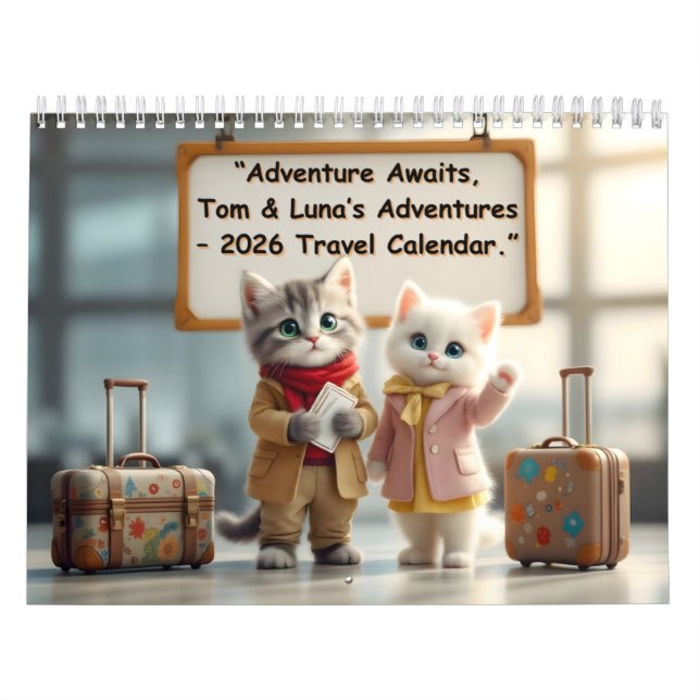 Adventure Awaits – Tom & Luna’s Adventures™ 2026 T Calendar (Cover)