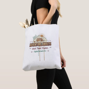 Adventure Awaits  Tote Bag