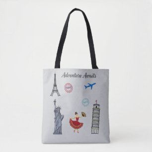 Adventure Awaits Tote Bag