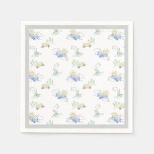 Adventure Awaits Travel - Car, Plane, Boat Napkin