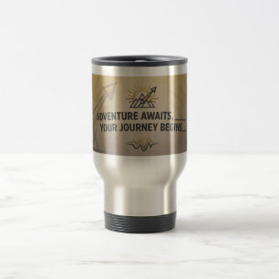 Adventure Awaits Travel Mug – Customizable Gift