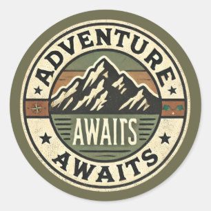 Adventure Awaits - Vintage Outdoors Sticker