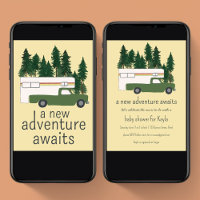 Adventure Awaits Vintage Truck Camper BABY SHOWER