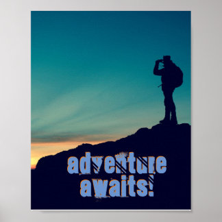 Adventure Awaits! - wall poster