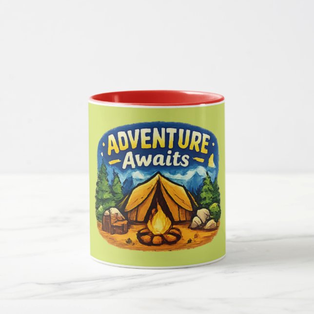Adventure Awaits | Wanderlust Travel  Mug (Center)