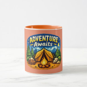 Adventure Awaits   Wanderlust Travel  Mug