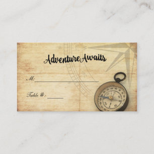 Adventure Awaits Wedding Place Card