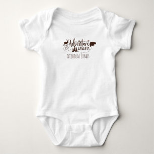 "Adventure Awaits" Wilderness Personalised Baby Bodysuit