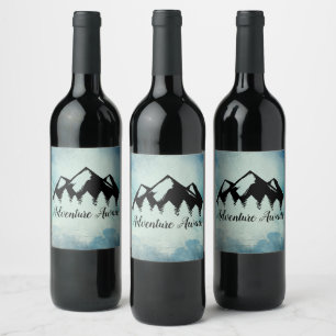 Adventure Awaits Wine Label