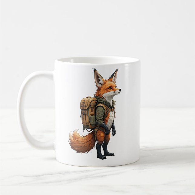 Adventure Awaits with Foxy the Explorer! Coffee Mug (Left)