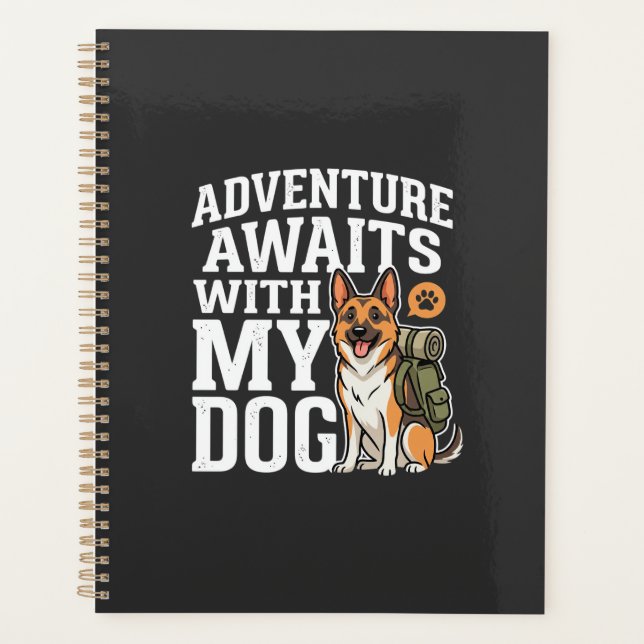 Adventure Awaits With My Dog Hiking Planner (Front)