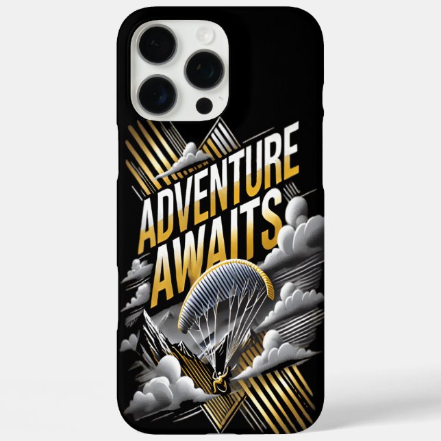 Adventure Awaits With Thrilling Parachute Descent Case-Mate iPhone Case (Back)