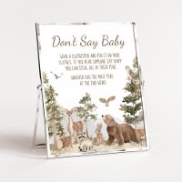 Adventure Awaits Woodland Animals Don't Say Baby