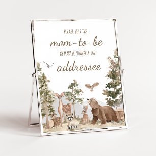Adventure Awaits Woodland Animals Envelope Station Poster