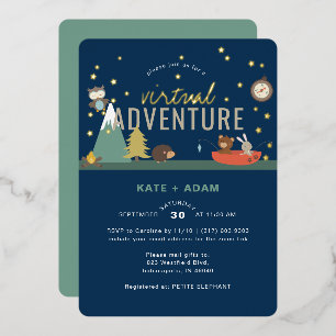 Adventure Awaits Woodland Boy Virtual Baby Shower 