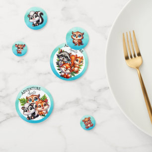 Adventure Awaits   Woodland Creatures Baby Shower Confetti