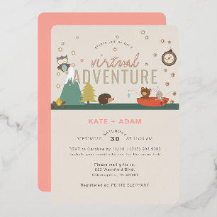 Adventure Awaits Woodland Girl Virtual Baby Shower