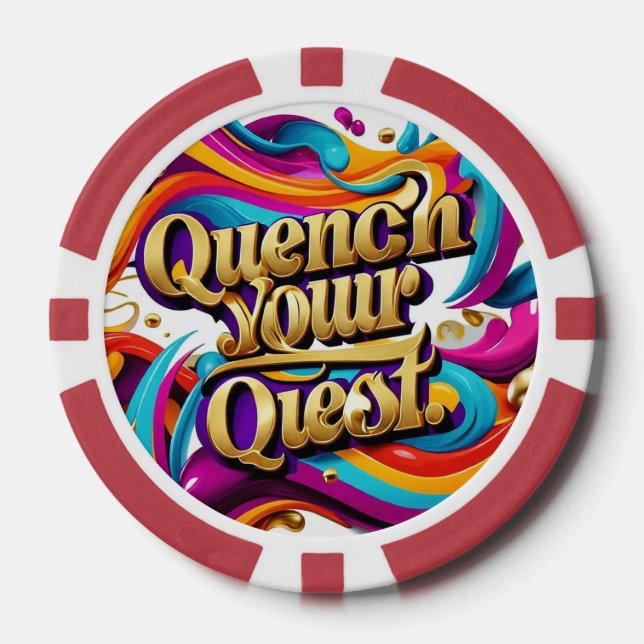 "Adventure Awaits You" Poker Chips (Front)