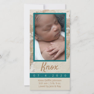 Adventure Baby Photo Announcement