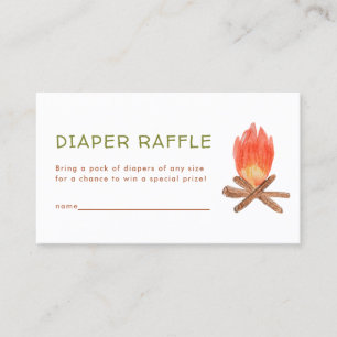 Adventure Baby Shower Diaper Raffle Enclosure Card