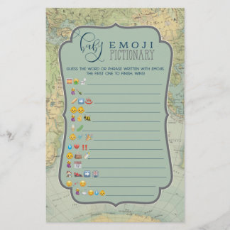 Adventure Baby Shower Game Emoji Emoticons