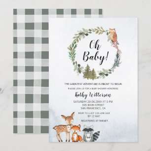 Adventure Baby shower invitation