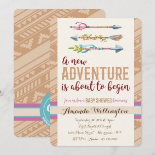 Adventure Baby Shower Invitation