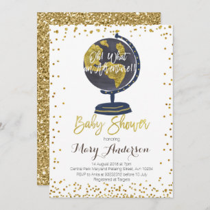 Adventure Baby Shower Invitation Boy