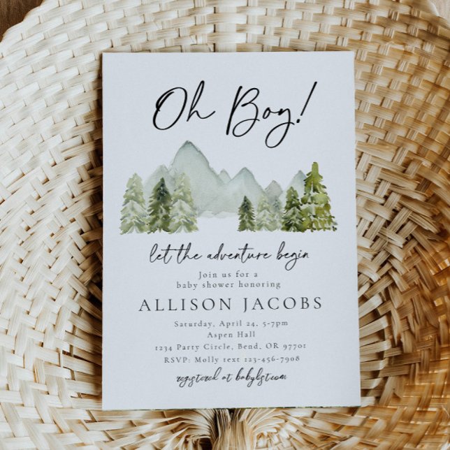 Adventure Baby Shower Invitation | Forest (Creator Uploaded)