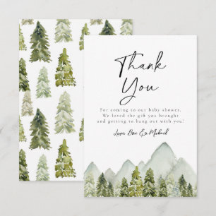 Adventure Baby Shower Thank You Card