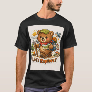 Adventure Bear Sticker T-Shirt