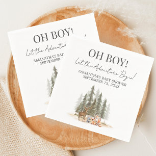 Adventure Begin Baby Shower Napkin