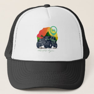 adventure begin, offroad trucker hat