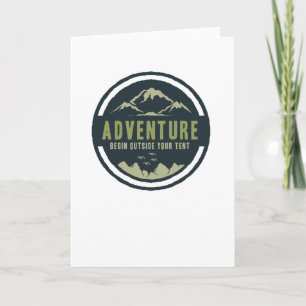 Adventure Begin outside your tent Card