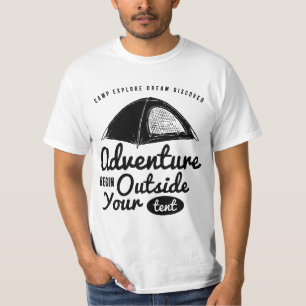 Adventure Begin Outside Your Tent T-Shirt
