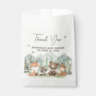 Adventure Begin Woodland Animals Baby Shower Favour Bags