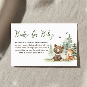 Adventure Begin Woodland Animals Books for Baby Enclosure Card
