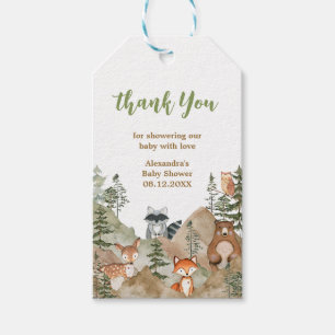Adventure Begin Woodland Mountain Favour Tags