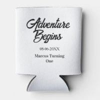 Adventure begins 1st birthday name date simple min