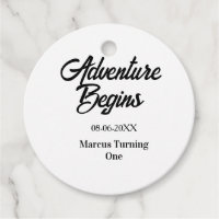 Adventure begins 1st birthday name date simple min