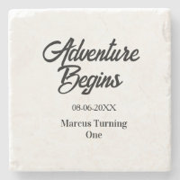 Adventure begins 1st birthday name date simple min