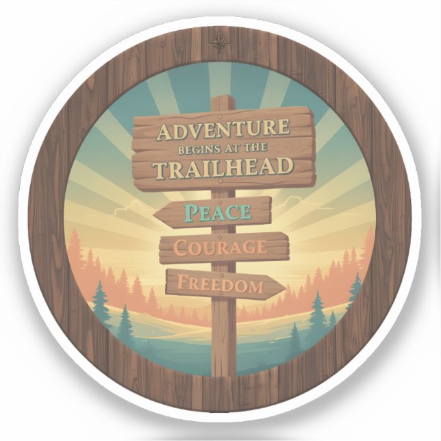 Adventure Begins at the Trailhead (Front)