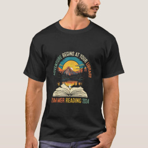 Adventure Begins At Your Library Summer Reading 20 T-Shirt