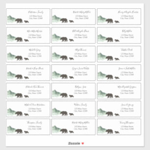 Adventure Begins Baby Guest Address Envelope