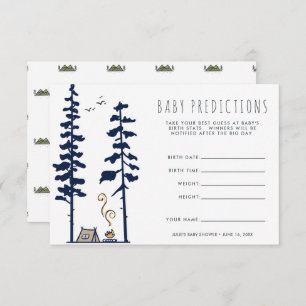 Adventure Begins   Baby Shower Guessing Game Invitation