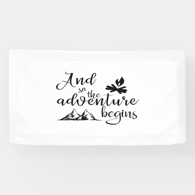 Adventure Begins Banner (Horizontal)